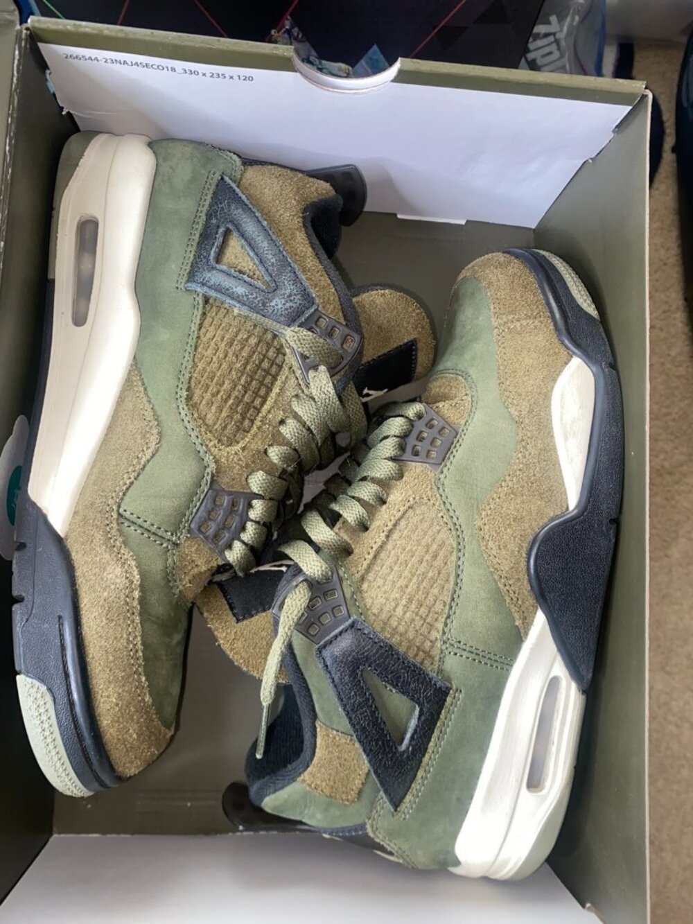 Jordan 4 Retro SE Craft Medium Olive Sz 8